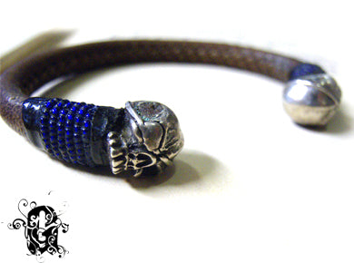 Great Skulls Leather Bracelet