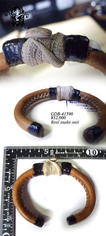 Real Snake Leather Bracelet