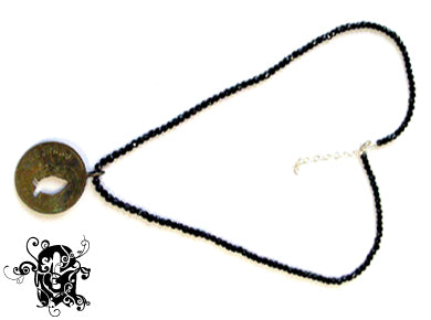 Gaudi Old Coin Necklace スピネル