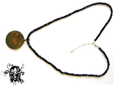 Gaudi Old Coin Necklace スピネル