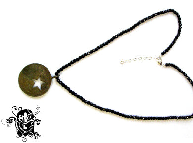 Gaudi Old Coin Necklace スピネル