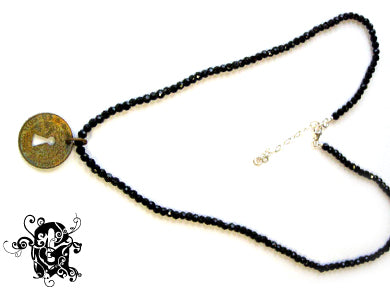 Gaudi Old Coin Necklace スピネル