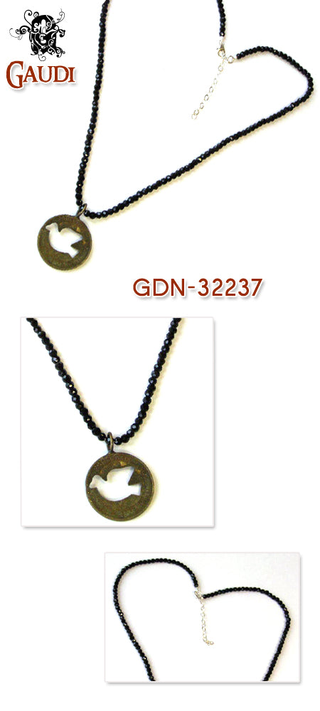 Gaudi Old Coin Necklace スピネル