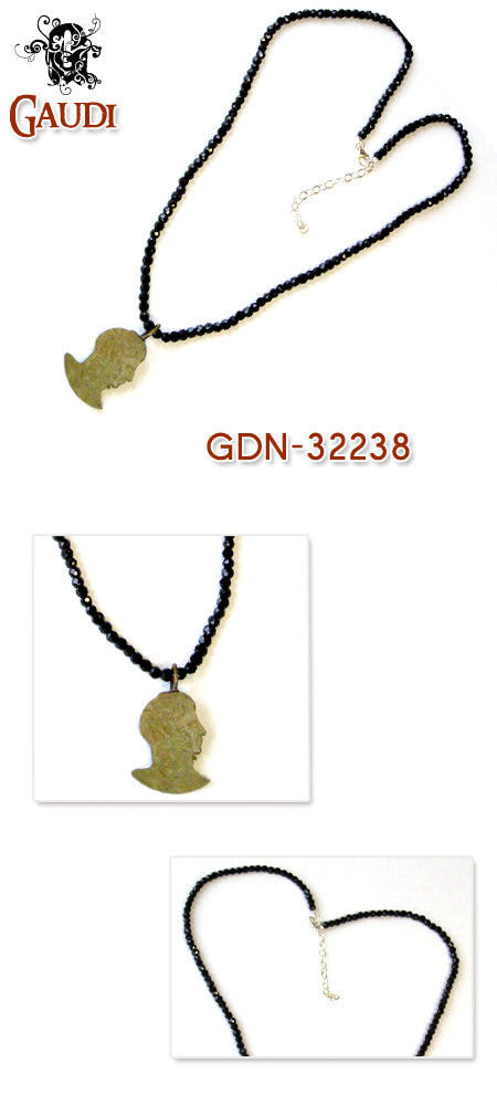 Gaudi Old Coin Necklace スピネル
