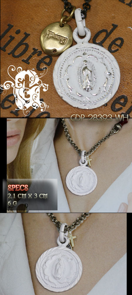 Gaudi White Medalion シルバー ペンダント
