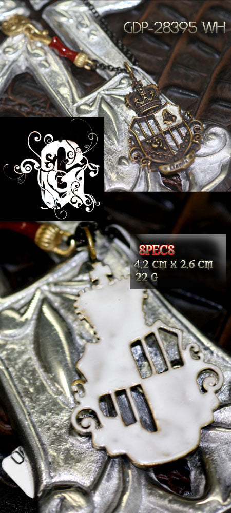 Gaudi White Medalion シルバー ペンダント