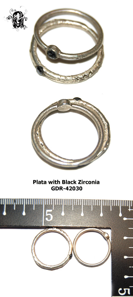 Plata with Black Zirconia