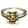 Brass with Silver Skull