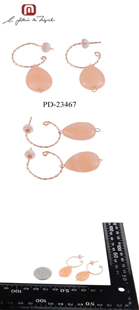 Godet Earrings シルバー ピアス