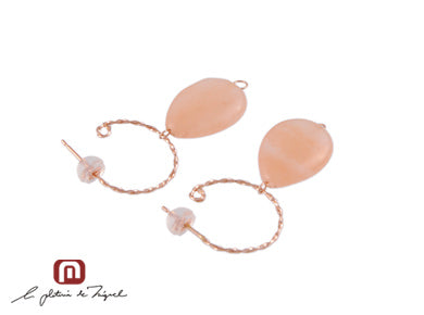 Godet Earrings シルバー ピアス