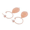Godet Earrings シルバー ピアス