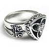 Gothic Star Flower Ring-Made By Order シルバー 指&