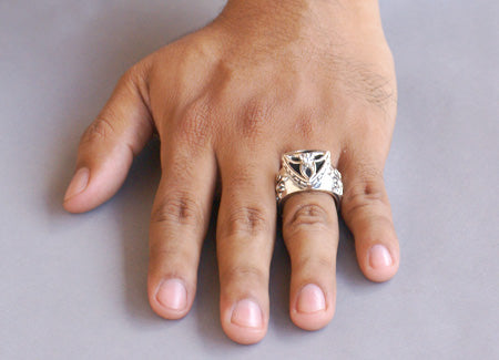 Gothic Star Flower Ring-Made By Order シルバー 指&