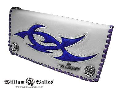 Gothic Tribal Fusion Blue レザー 財布 / ウォレット