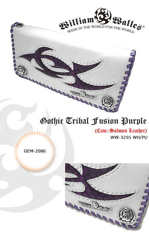 Gothic Tribal Fusion Purple レザー 財布 / ウォレッ