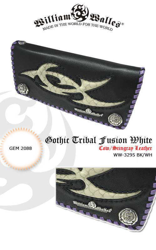 Gothic Tribal Fusion Whiteレザー 財布 / ウォレット