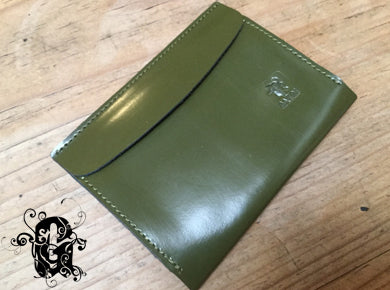 GREEN LEATHER ORGANIZER