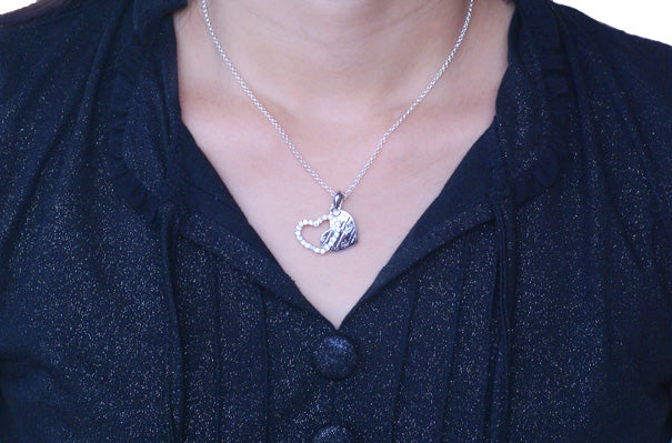 Heart Aura Pendant シルバー ペンダント