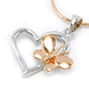 Heart Butterfly Pendant シルバー ペンダント