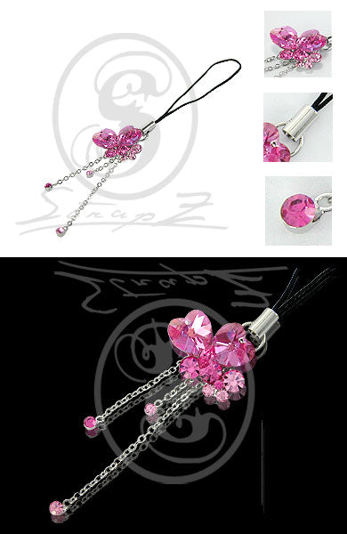 Heart Fuchsia Chain Strap