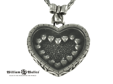 Heart Ribbon Pendant シルバー ペンダント