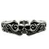 Heroic Skull Bangle シルバー バングル