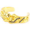 Heroic Skull Bangle Gold