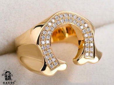HORSESHOE RING GD