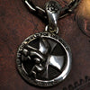 Iron Cross Skull Necklace シルバー ペンダント