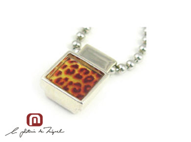 Leopard Resin Pendant シルバー ペンダント