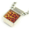 Leopard Resin Pendant シルバー ペンダント