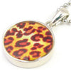 Leopard Resin Pendant シルバー ペンダント