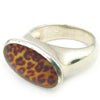 Leopard Resin Ring シルバー 指輪 / リング
