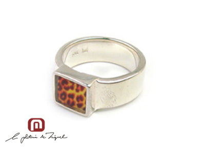 Leopard Resin Ring シルバー 指輪 / リング