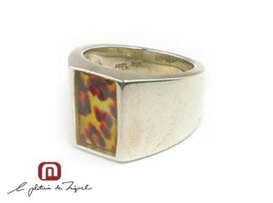 Leopard Resin Ring シルバー 指輪 / リング