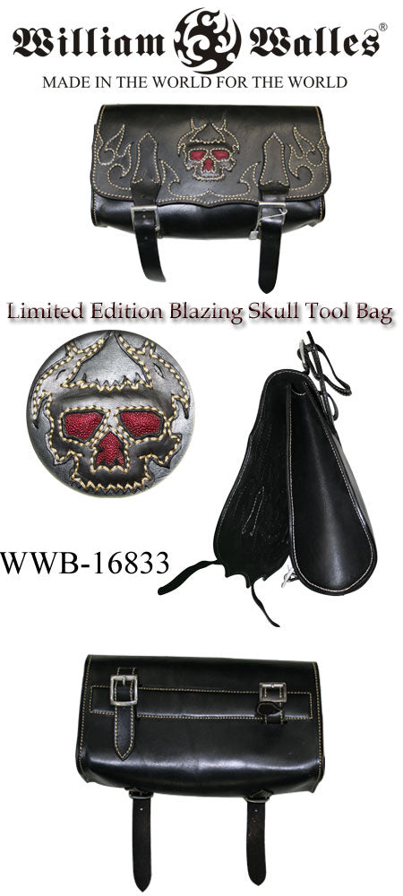 Limited Edition Blazing Skull Tool バッグ / か&