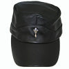 Limited Edition Leather Cap with Gothic Cross 帽子