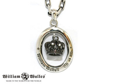 Logan Crown Pendant BLACK