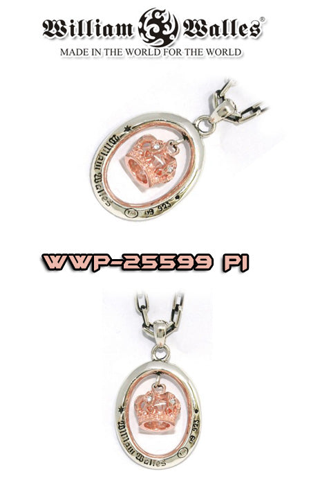 Logan Crown Pendant PINK