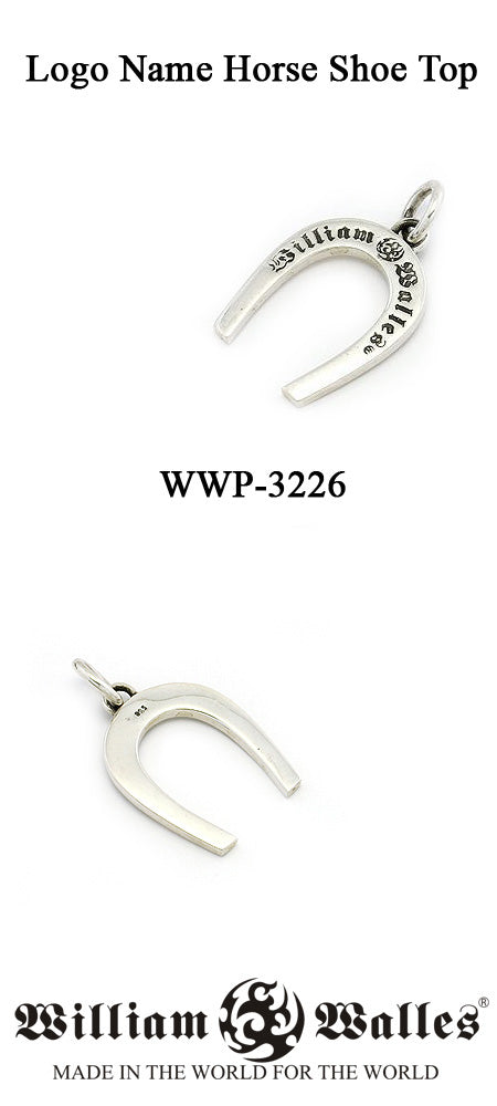 Logo Name Horse Shoe Top シルバー ペンダント