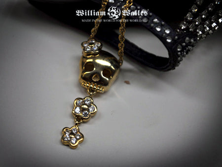 Maria Skull Necklace with Chain シルバー ペンダン