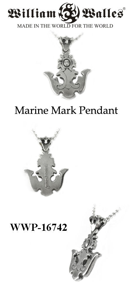 Marine Mark Pendant シルバー ペンダント