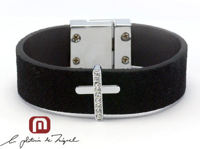 Middle Cross Bracelet レザーブレスレット