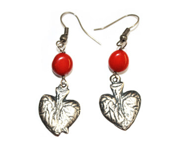 Milagros Pierced Heart Earring