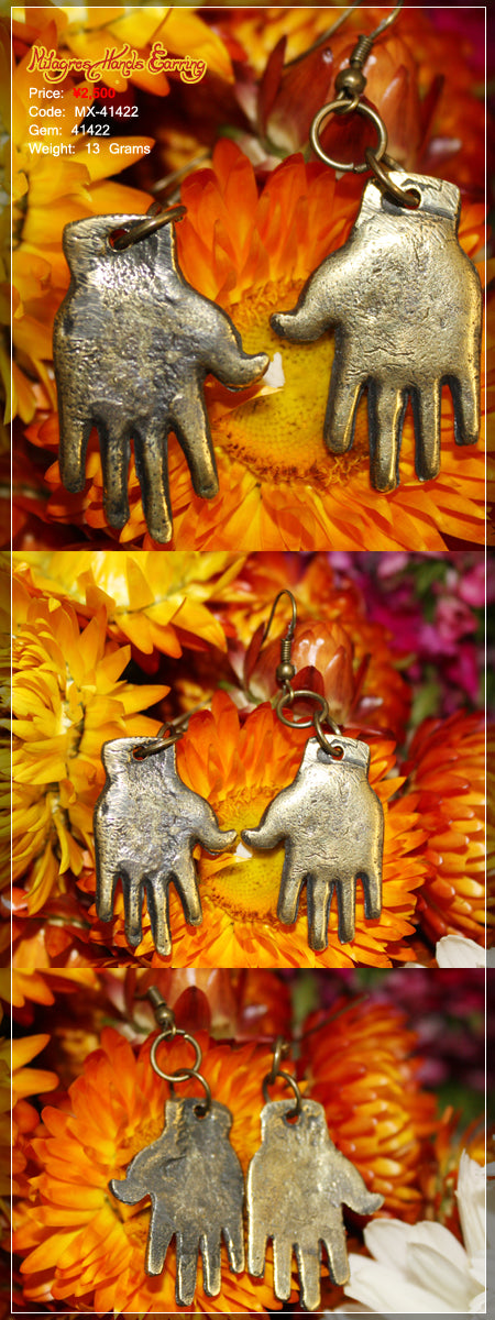 Milagros Hands Earring