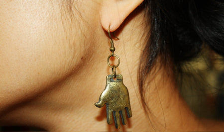 Milagros Hands Earring