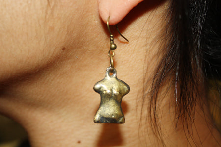 Woman Breast Milagros Earring
