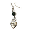 Flaming Sacred Heart Earrings
