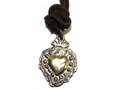Sacred Heart Brown Straps