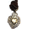 Sacred Heart Brown Straps